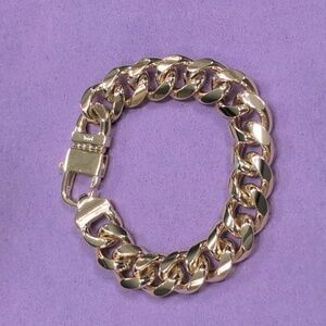 Melinda Maria Julian Cuban Chain Bracelet 10.8 mm